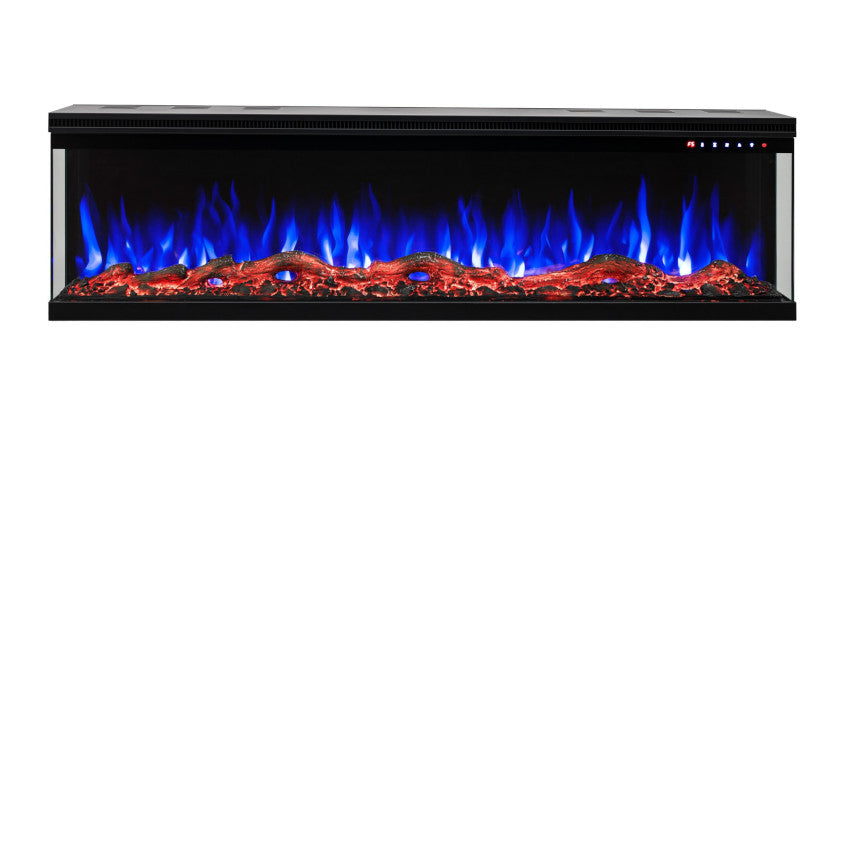 Aflamo LED Elektrokamin Wandkamin | Unique 107 mit Holz | Klimaworld.com
