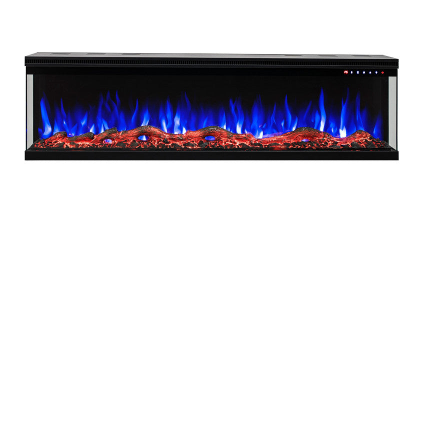 Aflamo LED Elektrokamin Wandkamin | Unqiue 127 mit Holz | Klimaworld.com