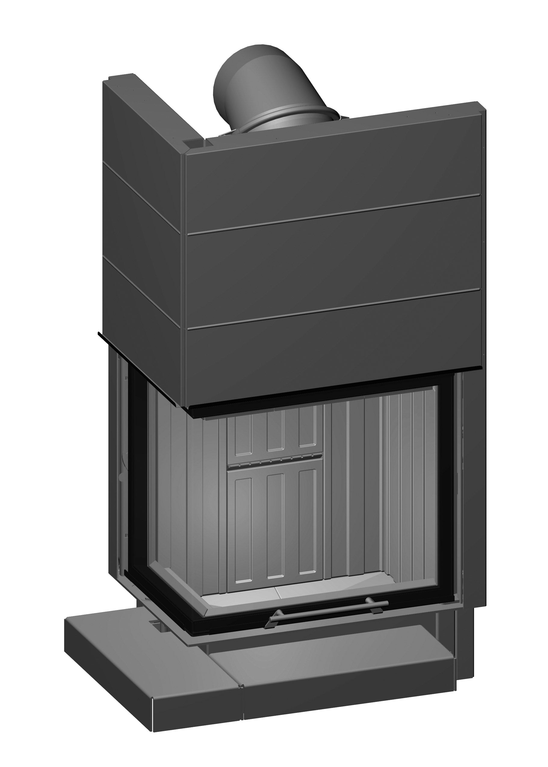 Spartherm Kamineinsatz Brennzelle Varia 2L-55-4S Linear 4s Tragrahmen Nah