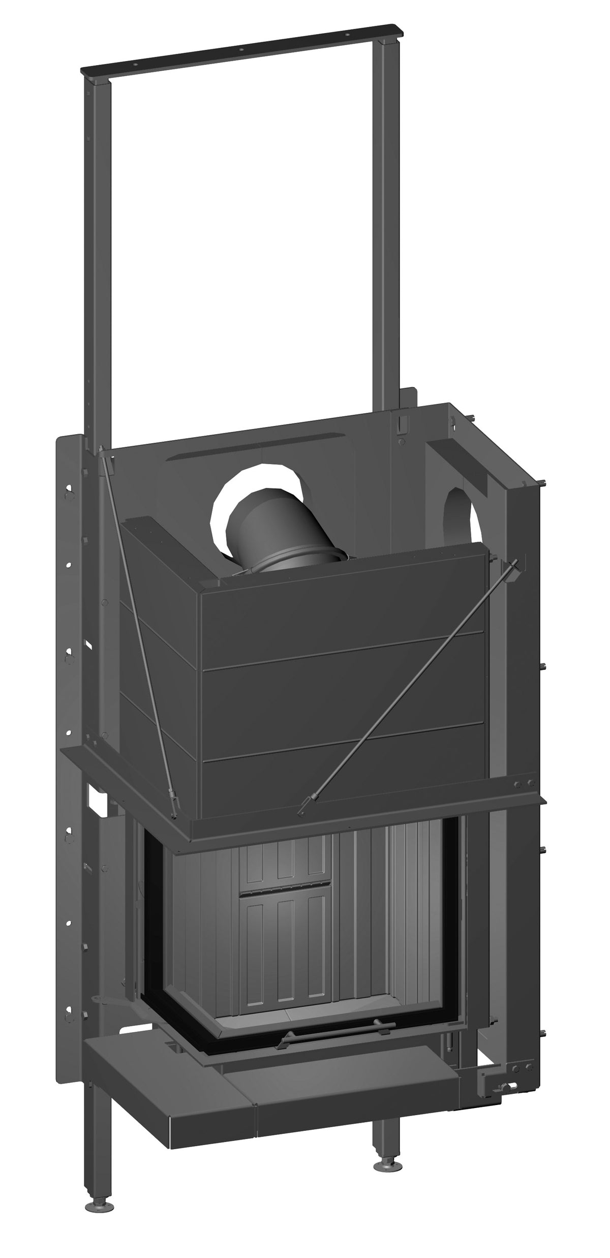 Spartherm Kamineinsatz Brennzelle Varia 2L-55-4S Linear 4s Tragrahmen