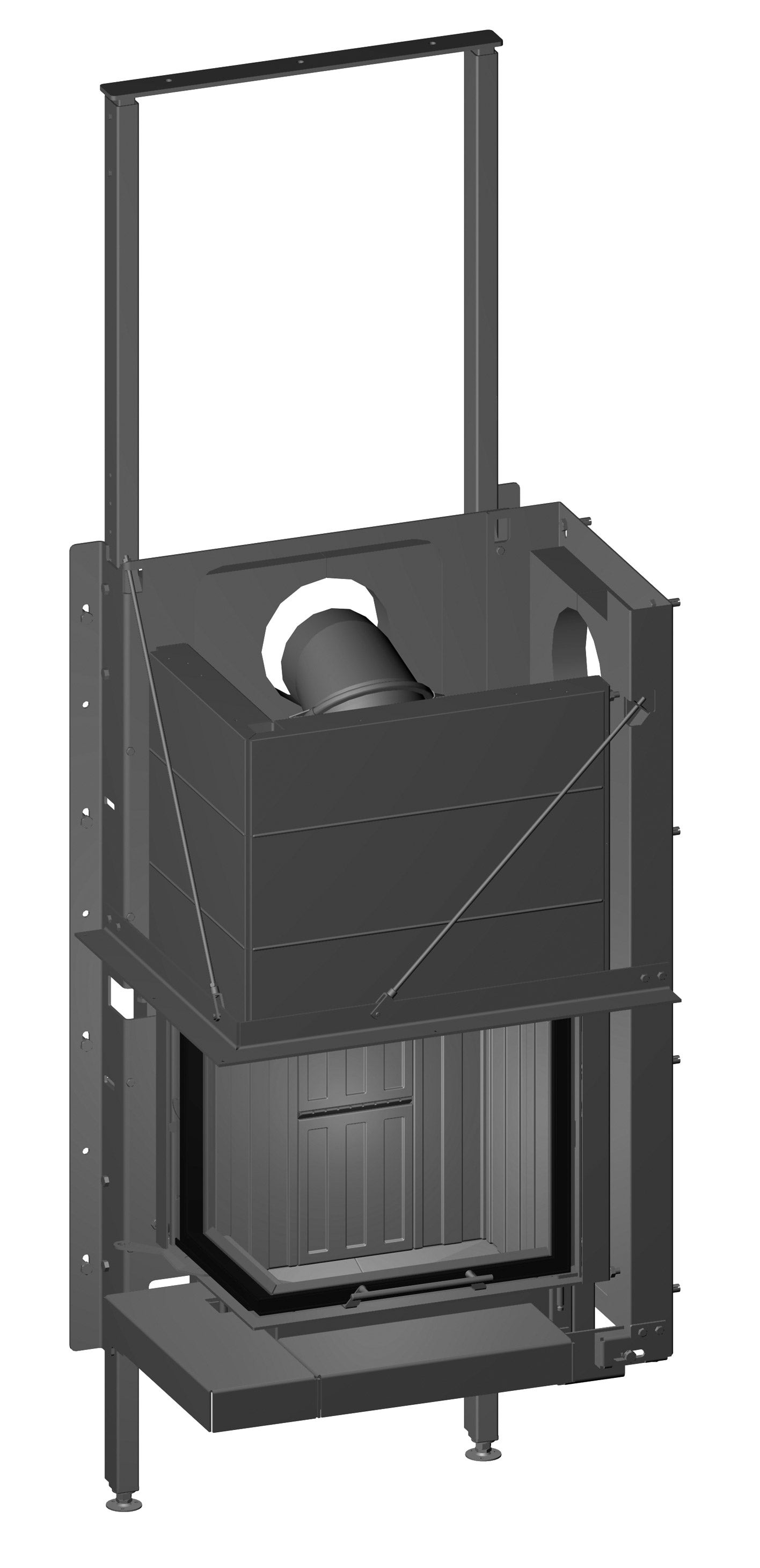 Spartherm Kamineinsatz Brennzelle Varia 2L-55-4S Linear 4s Tragrahmen