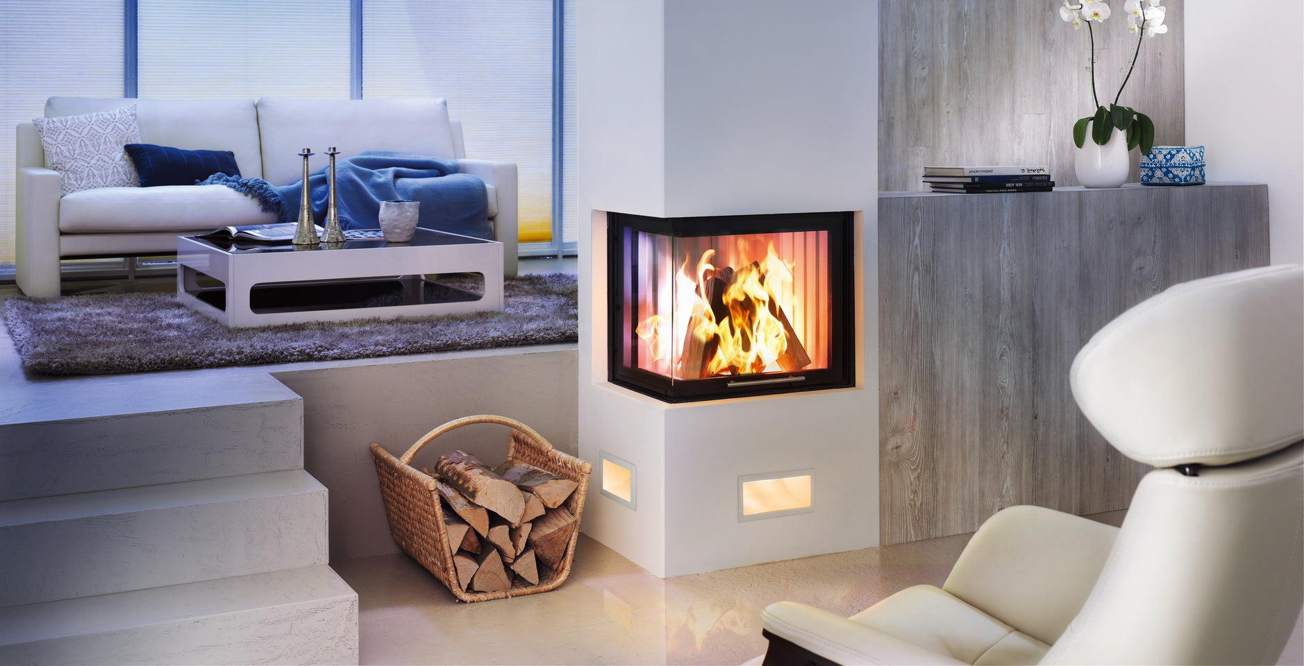 Spartherm Kamineinsatz Brennzelle Varia 2R-55h-4S Linear 4s, 7kW beispiel