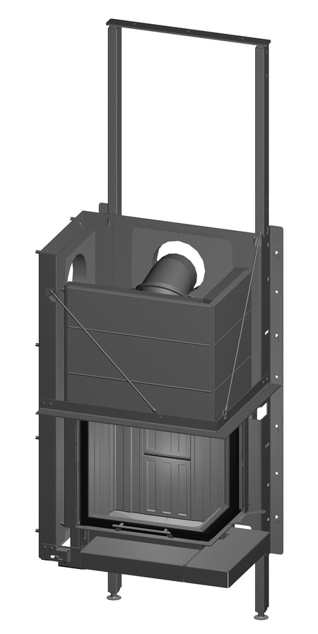 Spartherm Kamineinsatz Brennzelle Varia 2R-55h-4S Linear 4s, 7kW Tragrahmen
