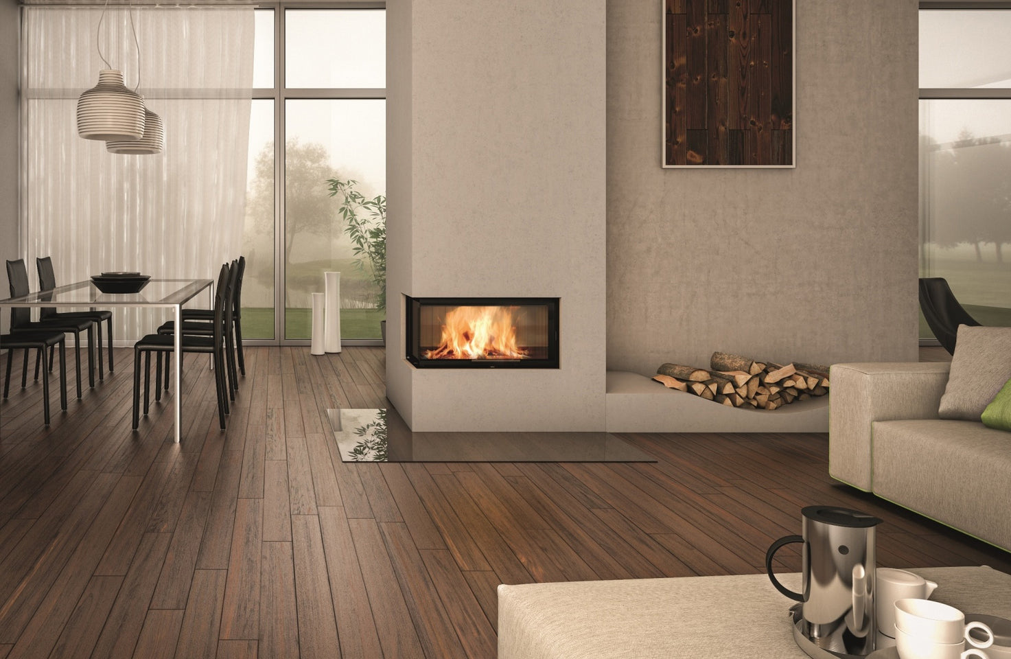 Spartherm Kamineinsatz Varia AS-2Lh-4S Einbaubeispiel