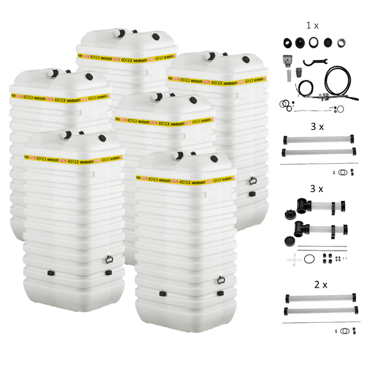 Rotex Heizöltank variosafe Set - 6x1000 L Tank inkl. Zubehör | VSF 104 ➔ Klimaworld.com