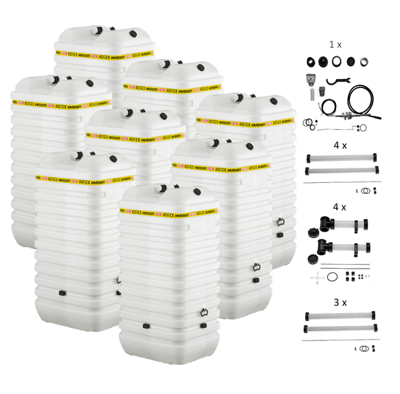 Rotex Heizöltank variosafe Set - 8x1000 L Tank inkl. Zubehör | VSF 105 ➔ Klimaworld.com