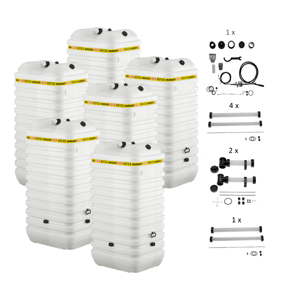 Rotex Heizöltank variosafe Set - 6x1000 L Tank inkl. Zubehör | VSF 108 ➔ Klimaworld.com