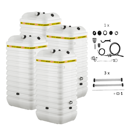 Rotex Heizöltank variosafe Set - 4x1000 L Tank inkl. Zubehör | VSF112 ➔ Klimaworld.com