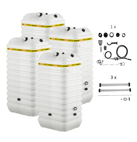 Rotex Heizöltank variosafe Set - 4x1000 L Tank inkl. Zubehör | VSF112 ➔ Klimaworld.com