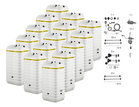 Rotex Heizöltank variosafe Set - 15x1000 L Tank inkl. Zubehör | VSF 119 ➔ Klimaworld.com