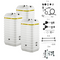 Rotex Heizöltank variosafe Set - 3x1000 L Tank inkl. Zubehör | VSF 122
