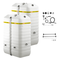 Rotex Heizöltank variosafe Set - 2x1500 L Tank inkl. Zubehör | VSF 152