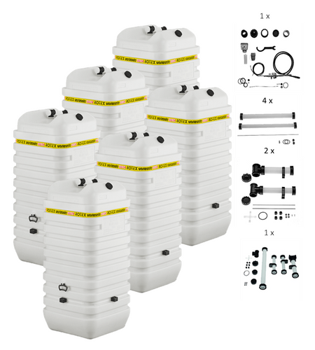 Rotex Heizöltank variosafe Set - 6x750 L Tank inkl. Zubehör | VSF 25 ➔ Klimaworld.com