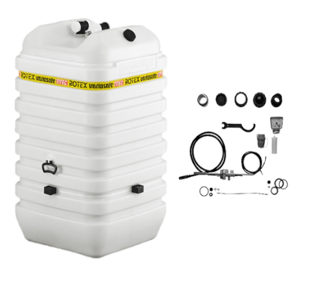 Rotex Heizöltank variosafe Set - 1x600 L Tank inkl. Zubehör | VSF 601 ➔ Klimaworld.com