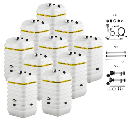Rotex Heizöltank variosafe Set - 10x600 L Tank inkl. Zubehör | VSF 606 ➔ Klimaworld.com