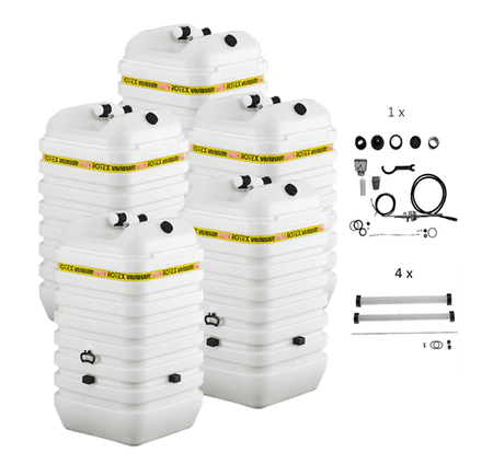 Rotex Heizöltank variosafe Set - 5x600 L Tank inkl. Zubehör | VSF 617 ➔ Klimaworld.com