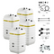 Rotex Heizöltank variosafe Set - 4x600 L Tank inkl. Zubehör | VSF 623