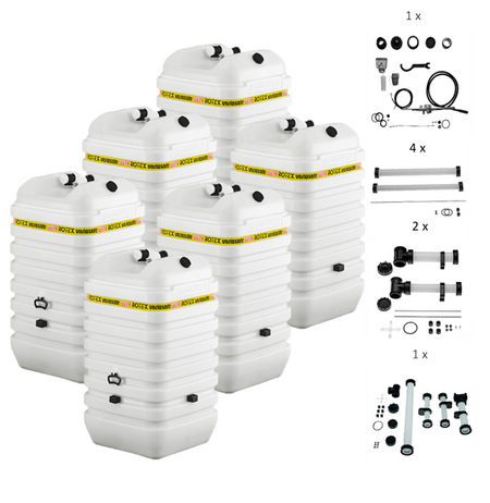 Rotex Heizöltank variosafe Set - 6x600 L Tank inkl. Zubehör | VSF 625 ➔ Klimaworld.com