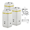 Rotex Heizöltank variosafe Set - 3x750 L Tank inkl. Zubehör | VSF 7