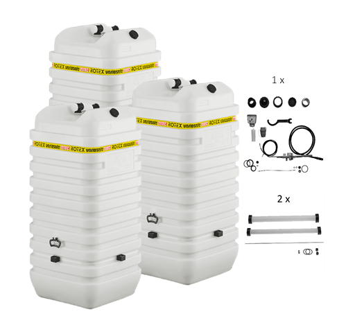 Rotex Heizöltank variosafe Set - 3x750 L Tank inkl. Zubehör | VSF 7