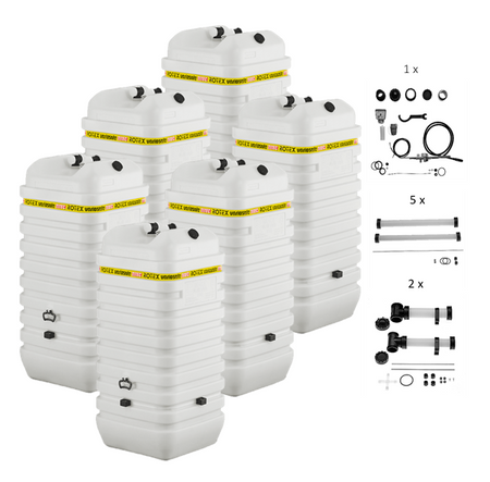 Rotex Heizöltank variosafe Set - 6x750 L Tank inkl. Zubehör | VSF 8