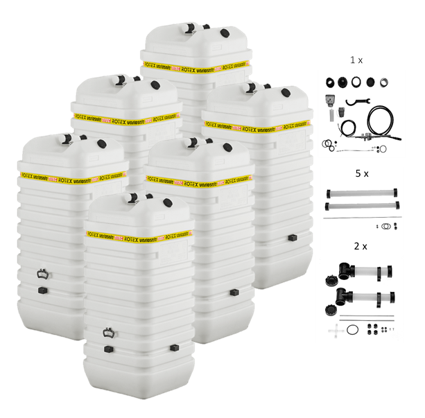 Rotex Heizöltank variosafe Set - 6x750 L Tank inkl. Zubehör | VSF 8
