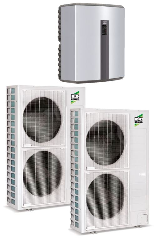 Remko Luft/Wasser Wärmepumpe Set - Duo-Split WKF180 | 25-32 kW