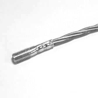 Verlängerung Ofen-Kesselbürstenstab 1m Gewinde M12 M8