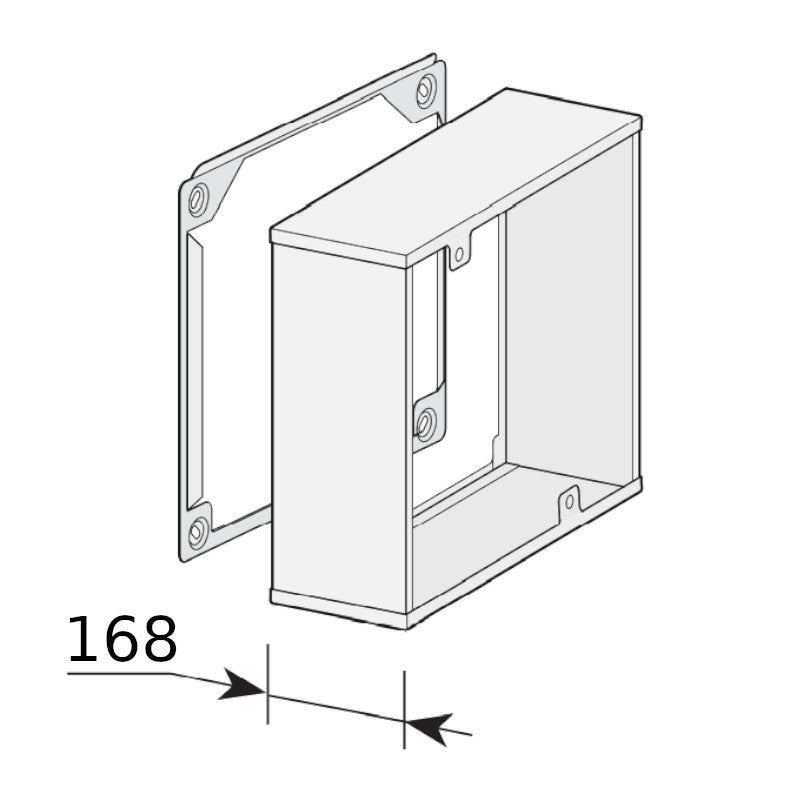 WOLF | Zubehör | Verlängerung für Lüftunfsgerät CWL-D | 150 mm weiß