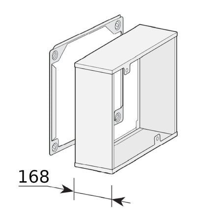 WOLF | Verlängerung für Wohnraumlüftung CWL-D | 150 mm | Edelstahl