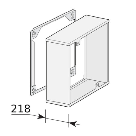 WOLF | Verlängerung für Wohnraumlüftung CWL-D | 200 mm | Edelstahl