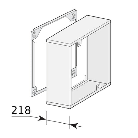 WOLF | Zubehör | Verlängerung für Lüftungsgerät CWL-D | 200mm Edelstahl