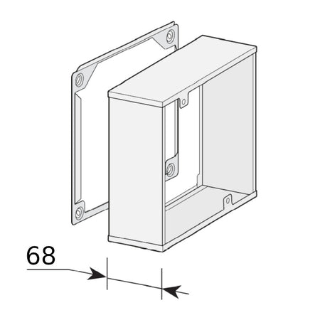WOLF | Zubehör | Verlängerung für Lüftunfsgerät CWL-D | 50 mm weiß