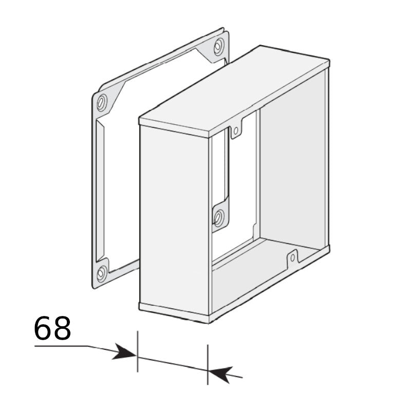 WOLF | Zubehör | Verlängerung für Lüftungsgerät CWL-D | 50mm Edelstahl