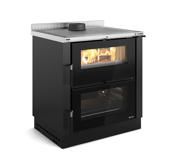 La Nordica Küchenherd Verona XXL Stahl schwarz | Klimaworld.com