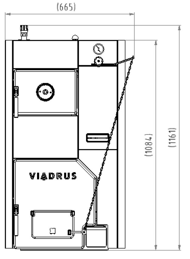 Viadrus Herkules U24 mit 10 Glieder 74 kW Gusskessel Festbrennstoffkessel