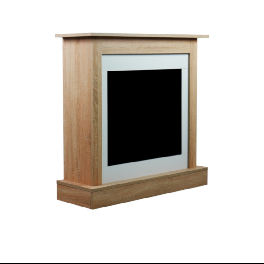 Aflamo LED Standkamin Vigo Classic | eiche-weiß