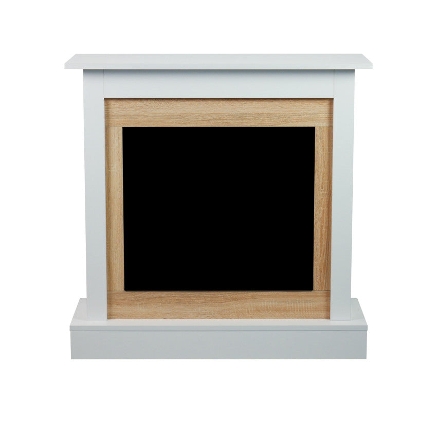 Aflamo LED Standkamin Vigo Classic | weiß-eiche