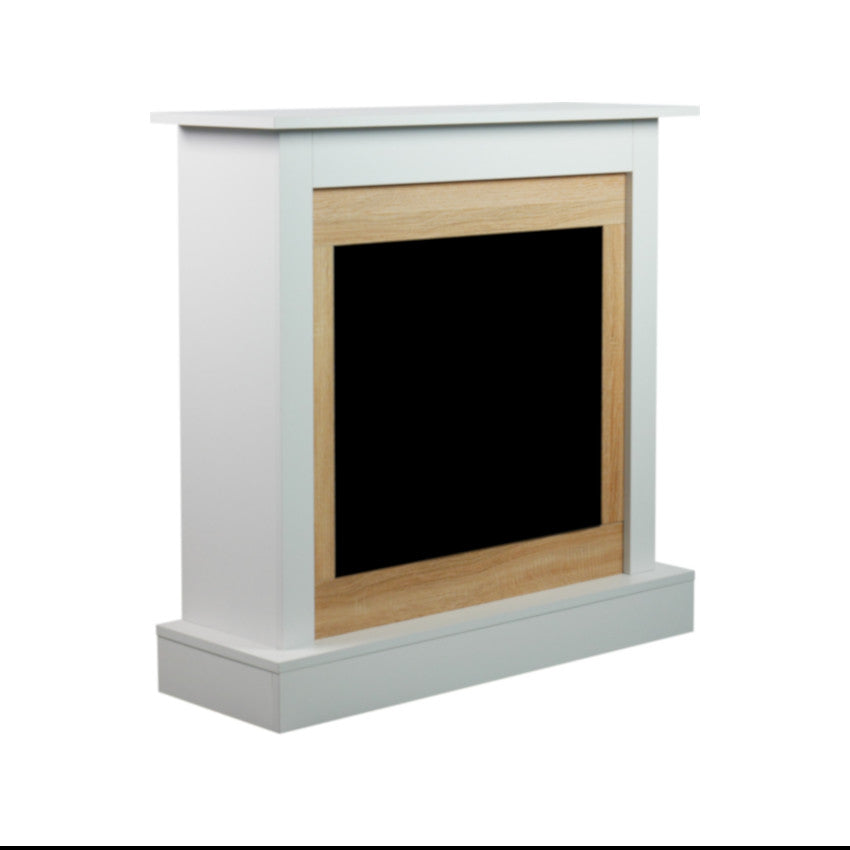 Aflamo LED Standkamin Vigo Classic | weiß-eiche