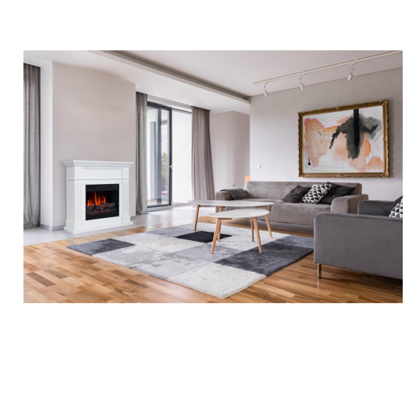 Aflamo Elektrokamin Standkamin | Vilano weiss mit Kamineinsatz LED 60 Ambiente