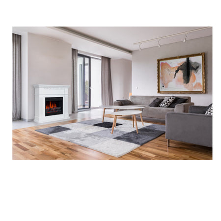 Aflamo Elektrokamin Standkamin | Vilano weiss mit Kamineinsatz LED 60 Ambiente