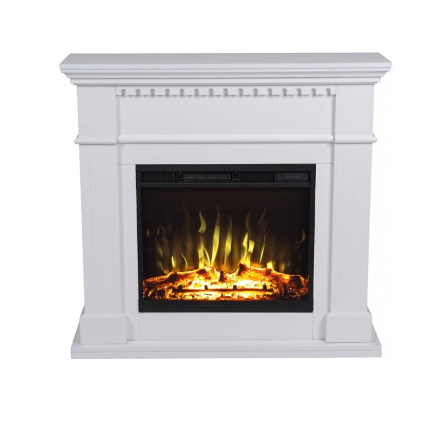 Aflamo Elektrokamin Standkamin | Vilano weiss mit Kamineinsatz LED 60