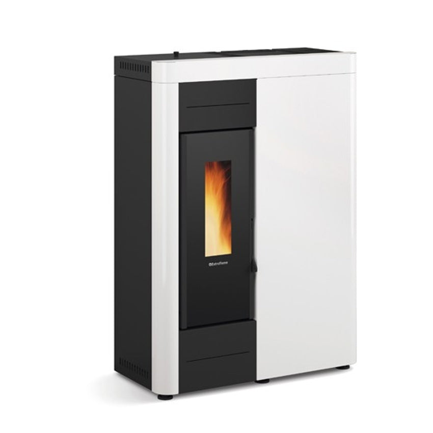 Extraflame wasserführender Pelletofen Virna Idro Weiß | 14,5 kW