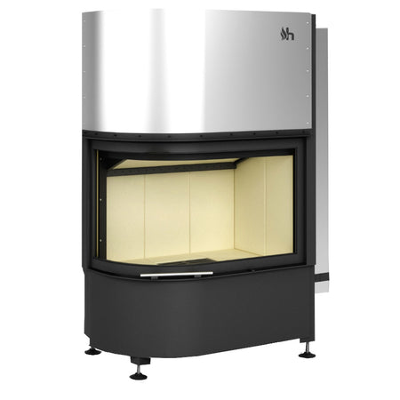 Hajduk Kamineinsatz Volcano 2LRh, linke Rundscheibe | klimaworld.com