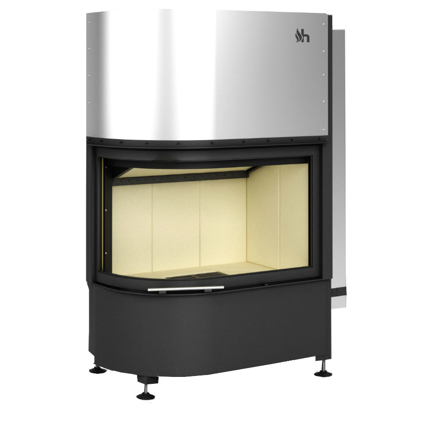 Hajduk Kamineinsatz Volcano 2LRh, linke Rundscheibe | klimaworld.com