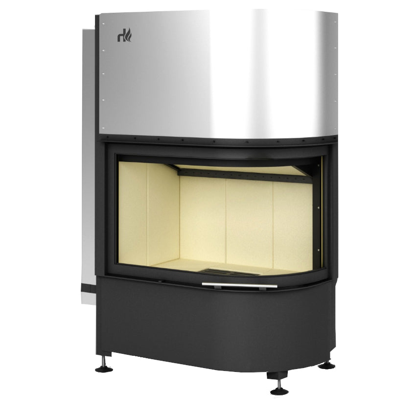 Hajduk Kamineinsatz Volcano 2PRh mit rechter Rundscheibe | klimaworld.com