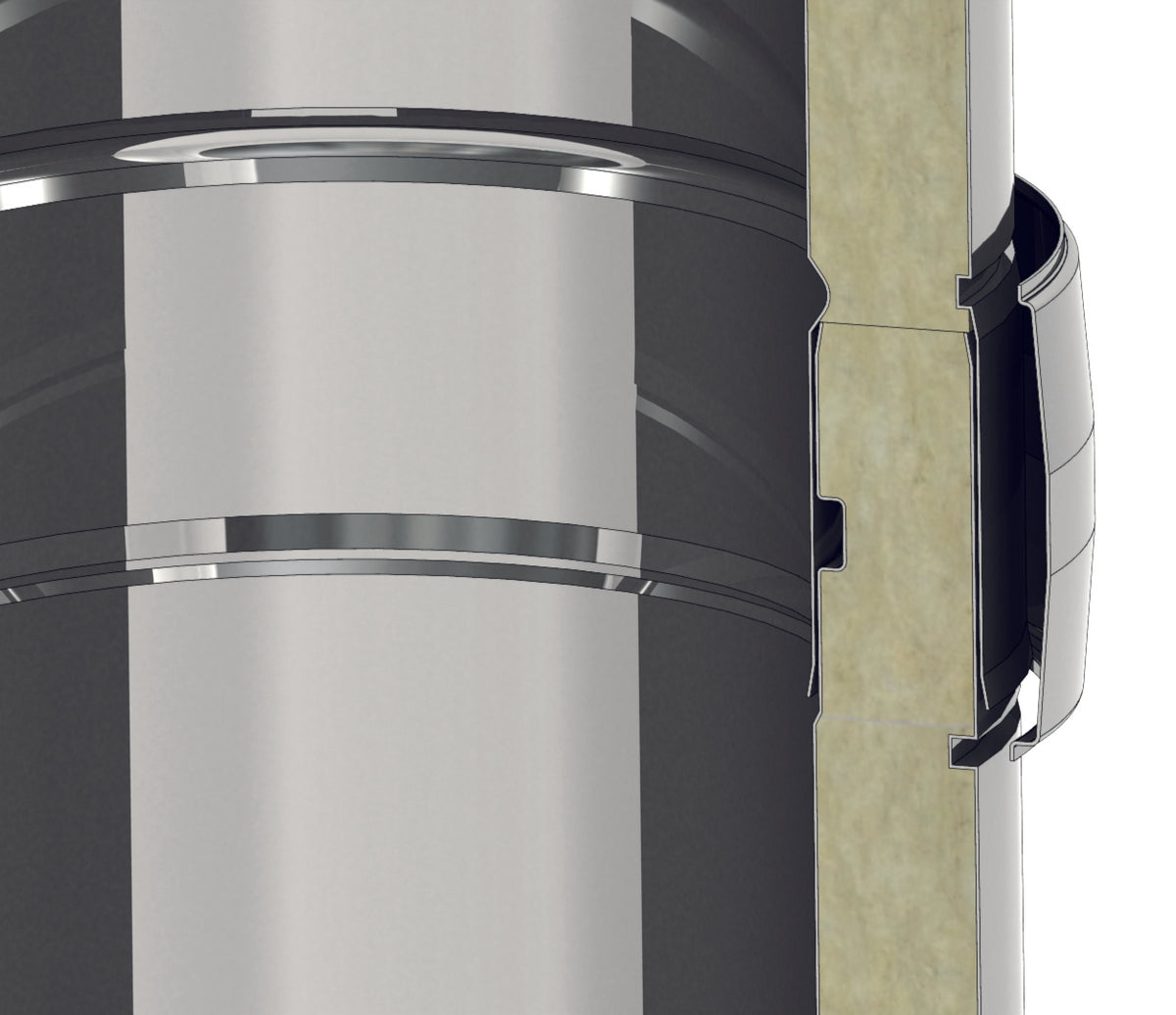 Wanddurchführung Längenelement 500 mm mit integrierten Wandfutter Ø 130 mm