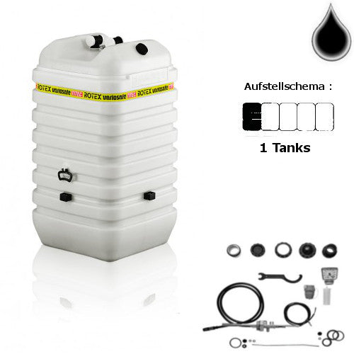 ROTEX Variosafe Heizöltank im Tank 1x1500 L + Grundpaket ANK VSF