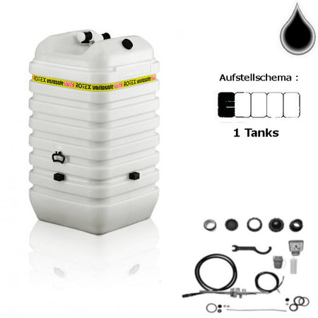ROTEX Variosafe Heizöltank im Tank 1x1500 L + Grundpaket ANK VSF