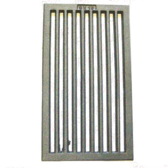 Tafelrost - Ofenrost Gussrost Kaminofenrost 236x418mm